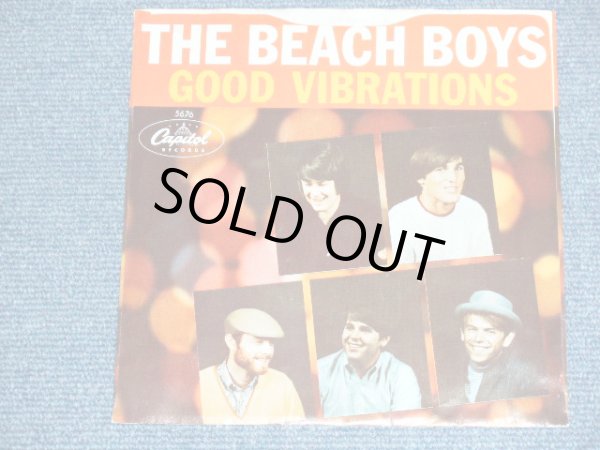 画像1: THE BEACH BOYS - A) GOOD VIBRATIONS  B)  LET'S GO AWAY FOR AWHILE  ( MATRIX F1 / G2  : DIE-CUT PS ) / 1966 US AMERICA ORIGINAL Used 7" SINGLE With PICTURE SLEEVE 