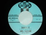 画像: MEL TAYLOR of The VENTURES - THAT'S IT ( MINT-/MINT- ) / US ORIGINAL 7"SINGLE