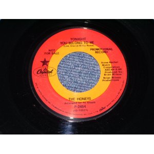 画像: HONEYS  With BRIAN WILSON of THE BEACH BOYS - GOODNIGHT MY LOVE  / 1969 US ORIGINAL Promo 7" SINGLE 
