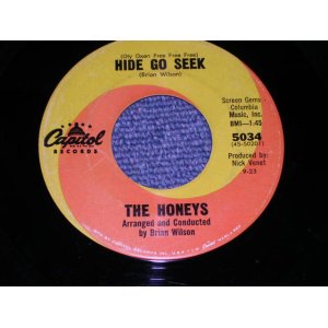 画像: HONEYS  With BRIAN WILSON of THE BEACH BOYS - HIDE GO SEEK / 1963 US ORIGINAL 7" SINGLE 