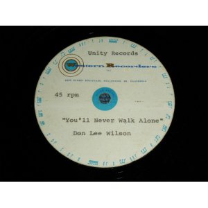 画像: DON LEE WILSON of THE VENTURES  - YOU'LL NEVER WALK ALONE / FEEL SO FINE  ( ACCETATE TEST PRESS : UNRELEASED TRACKS  ) / US ORIGINAL TEST PRESS : ACCETATE  8" Single 