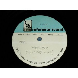 画像: THE VENTURES  -  SIGHT OUT ( aka "PSYCHED OUT":  ACCETATE TEST PRESS : DIFFERENT UNRELEASED VERSION ) / 1967 US ORIGINAL TEST PRESS : ACCETATE  8" Single 