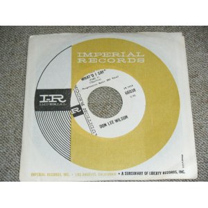 画像: DON LEE WILSON -  WHAT'D I SAY ( MINT-/MINT- ) / 1964 US ORIGINAL White  Label Promo 7"SINGLE