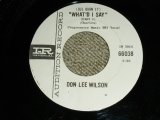 画像: DON LEE WILSON -  WHAT'D I SAY ( Ex+++/Ex+++ Looks: Ex+) / 1964 US ORIGINAL White  Label Promo 7"SINGLE