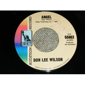 画像: DON LEE WILSON - ANGEL / NO MATTER WHAT SHAPE (YOUR STOMACH'S IN ) ( HALF CREDIT PRINTING  TITLE TYPE ) ( Ex/Ex ) / 1966 US ORIGINAL Audition Lbael Promo 7"SINGLE