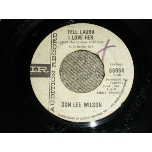 画像: DON LEE WILSON -  TELL .LAULA I LOVE HER ( THIN LOGO STYLE / Ex/Ex )  / 1964 US ORIGINAL White  Label Promo 7"SINGLE