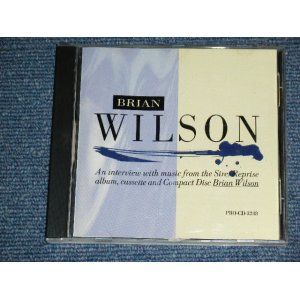 画像: BRIAN WILSON of THE BEACH BOYS - WORDS and MUSIC ( INTERVIEW )  / 1988 US AMERICA ORIGINAL Used CD 