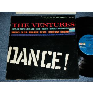 画像: THE VENTURES - DANCE ! ("DANCE ! " CREDIT Label :DARK BLUE With BLACK PRINT Label : Ex++,Ex+/MINT-  ) / 1963 US  RELEASE VERSION STEREO Used  LP 