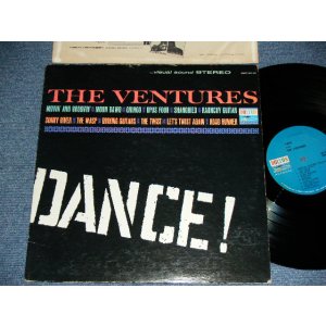 画像: THE VENTURES - DANCE ! ("TWIST With" CREDIT Label :  BLUE with Black Print Label : Ex+/Ex++  ) / 1964? US  RELEASE VERSION STEREO Used  LP 