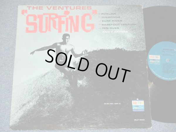 画像1: THE VENTURES - SURFING ( '64 Version?  BLUE with BLACK Print  Label : Matrix Number BLP 2022- SIDE#1-(1-A)H/  BLP 2022-SIDE#2-(1-B)H :  Ex+/Ex ) / 1964 Version? US ORIGINAL MONO Used  LP 