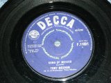 画像: TONY MEEHAN of The SHADOWS -SONG OF MEXICO  ( VG+++/VG+++ ) / 1964 UK ENGLAND ORIGINAL Used 7" Single 