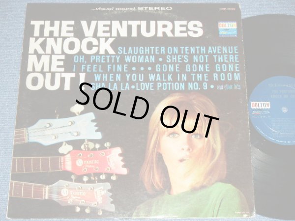 画像1: THE VENTURES - KNOCK ME OUT (  US AMERICA ORIGINAL "BLUE with SILVER Print  Label :With "TOMORROW'S LOVE" Version :  Matrix Number BST-8033 2 SIDE-1 /  BST-8033 2 SIDE-2 : Ex+/Ex+++ ) / 1965 US ORIGINAL "BLUE with BLACK SILVER Print Label" STEREO Used  LP 