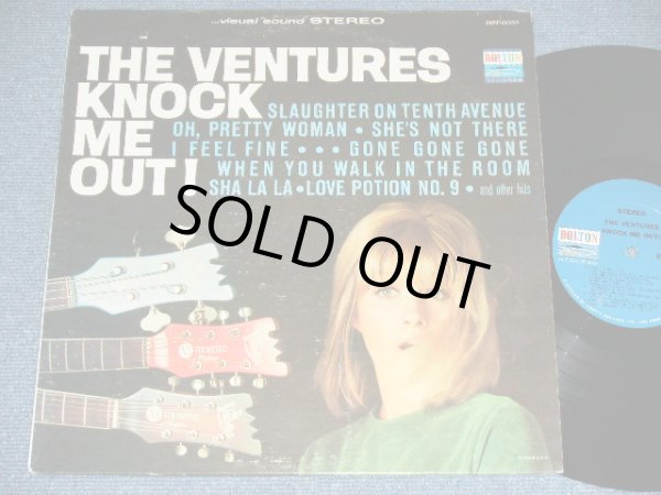 画像1: THE VENTURES - KNOCK ME OUT (  US AMERICA ORIGINAL "BLUE with BLACK Print  Label :Without or NONE "TOMORROW'S LOVE" Version :  Matrix Number BST-8033-2  SIDE-1 1A/  BST-8033  SIDE-2-1A   : Ex/Ex++ ) / 1965 US ORIGINAL "BLUE with BLACK BLACK Print Label" STEREO Used  LP 