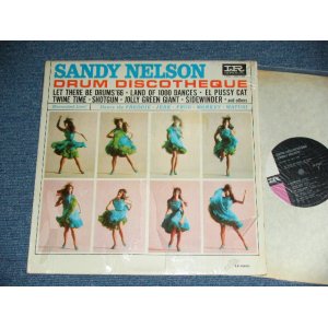 画像: SANDY NELSON -  DRUM DISCOTHEQUE  ( BLACK & PINK & WHITE label :  Ex+++/Ex++,Ex+++ ) / 1965  US AMERICA  ORIGINAL  MONO Used  LP 