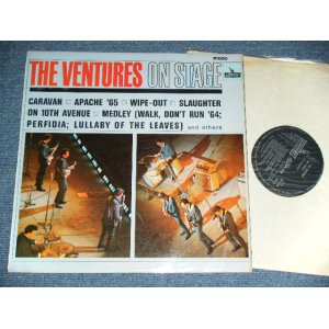 画像: THE VENTURES - ON STAGE ( Matrix # A) 1/B) 1 ; Black with Silver Print Label: Ex+/Ex++ Looks:Ex+ ) / 1965 UK ENGLAND  ORIGINAL MONO Used   LP
