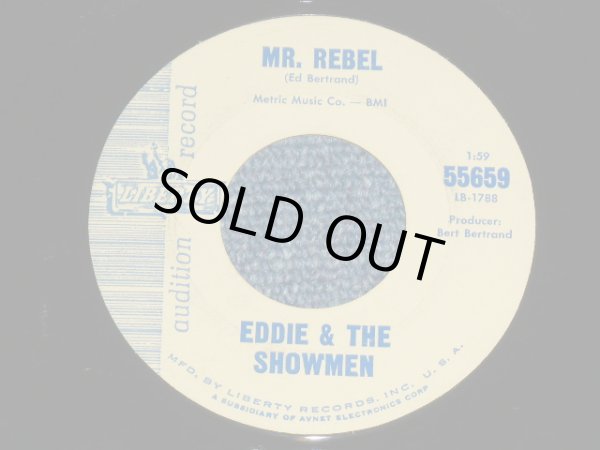 画像1: EDDIE & The SHOWMEN - MR.REBEL : MOVIN'  ( MINT-/MINT- ) / 1963 US AMERICA ORIGINAL "AUDITION LABEL PROMO"Used 7" Single