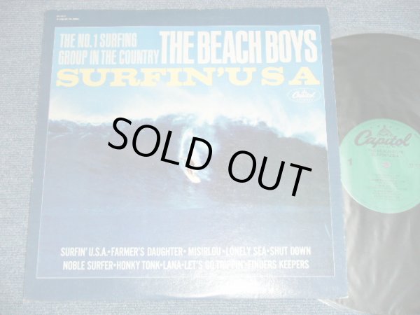 画像1: The BEACH BOYS - SURFIN' USA (10 TRACKS)  ( Ex+++/MINT- ) / 1980's US AMERICA "GREEN Label"  REISSUE UsedLP