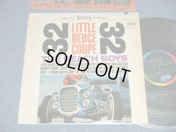 画像1: The BEACH BOYS - LITTLE DEUCE COUPE ( MATRIX #A) ST1-1989-A1 /B) ST2-1998-W-1) ( Ex/Ex, Ex++  EDSP) / 1963 US ORIGINAL " BLACK with RAINBOW Ring Label" STEREO LP