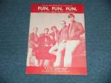 画像: The BEACH BOYS - FUN, FUN, FUN / 1964 US AMERICA ORIGINAL Used SHEET MUSIC 