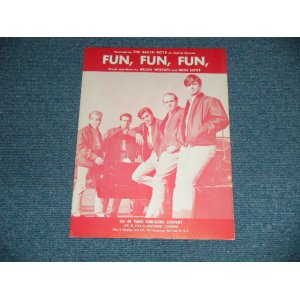 画像: The BEACH BOYS - FUN, FUN, FUN / 1964 US AMERICA ORIGINAL Used SHEET MUSIC 