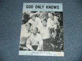 画像: The BEACH BOYS - GOD ONLY KNOWS / 1966 US AMERICA ORIGINAL Used SHEET MUSIC 