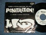 画像: The PYRAMIDS ( 60's American Surf Garage ) - PENETRATION : HERE COMES MARSHA  (Ex+++/Ex+++ ) / 1964 US AMERICA ORIGINAL "WHIET LABEL PROMO" Used 7" Single with PICTURE SLEEVE 