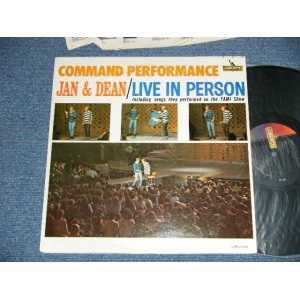 画像: JAN & DEAN - COMMAND PERFORMANCE : LIVE IN PERSON  ( Ex++/Ex+++ )  / 1965 US AMERICA ORIGINAL MONO   LP 