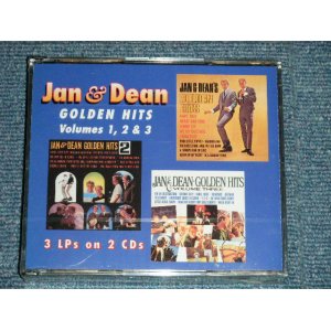 画像: JAN & DEAN - GOLDEN HITS VOL.1,2 &3  (3iN2) (SEALED)  / 1996 US AMERICA  ORIGINAL "BRAND NEW SEALED" 2-D  