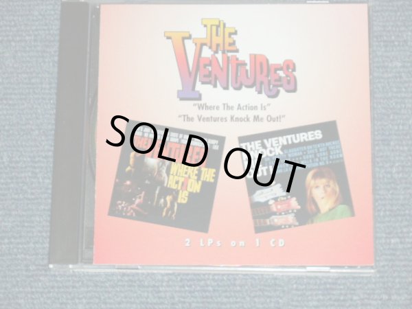 画像1: THE VENTURES - WHERE THE ACTION IS + KNOCK ME OUT  ( 2 in 1+ BONUS TRACK) ( MINT/MINT ) / 1996 US USED  CD 