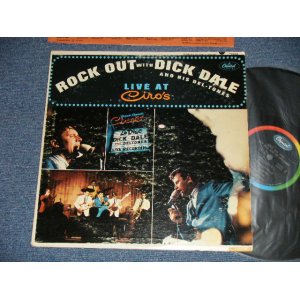 画像: DICK DALE & HIS DEL-TONES - LIVE AT CIRO'S  : ROCK OUT WITH  DICK DALE & HIS DEL-TONES (VG+++/VG++ a-2,3:VG )  / 1965 US AMERICA ORIGINAL 1st Press "BLACK with RAINBOW CAPITOL Logo at TOP Label" MONO Used LP 