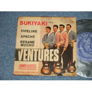 画像: THE VENTURES - tSUKIYAKI ( VG+++/Ex+++ ) /1963  BRAZIL  ORIGINAL Used 7" EP  with PICTURE SLEEVE 