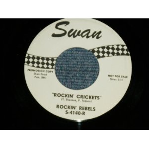 画像: The ROCKIN' REBELS - ROCKIN' CRICKETS : HOLLY GULLY ROCK    (MINT-/MINT-)  / 1963 US AMERICA ORIGINAL "WHITE LABEL PROMO" Used 7" Single 