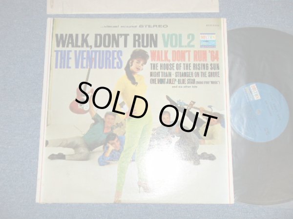 画像1: THE VENTURES - WALK DON'T RUN VOL.2 : SWEAT SIRT Version (Matrix # BST-8031-1 US PAT#  GB PAT# / BST-8031-2 US PAT#  GB PAT# ) ( Ex++/Ex++ )   / 1964 US AMERICA ORIGINAL 2nd Press "BLUE with BLACK PRINT Label" STEREO Used LP 