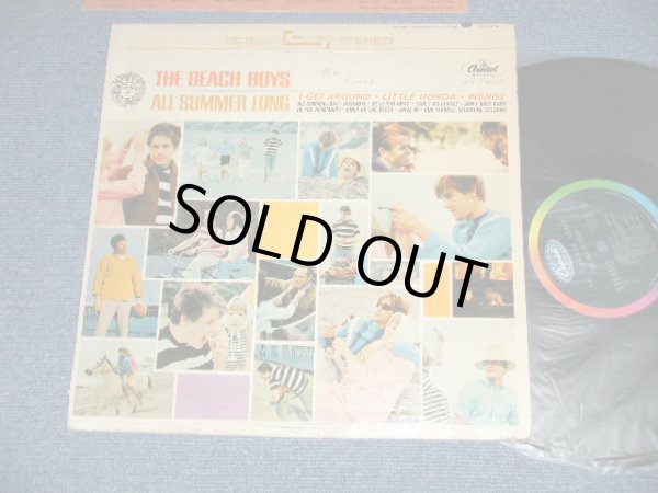画像1: The BEACH BOYS - ALL SUMMER LONG  ( "DON'T BACK DOWN" on FRONT Cover ) (Matrix #MATRIX #          A) ST-1-2110-W1      B)  ST-2-2110-V4 #2 ) (VG+++/Ex+  WOFC, WOBC, TAPEOC)  / 1964 US AMERICA ORIGINAL 2nd Press Jacket with"DON'T BACK  DOWN" STEREO Used LP