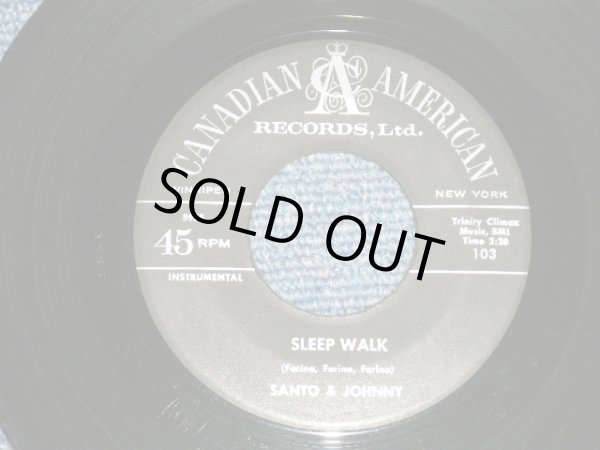 画像1: SANTO & JOHNNY - SLEEP WALK  :ALL NIGHT DINNER ( Ex++/Ex++ )  1959 US AMERICA ORIGINAL Used 7" Single 