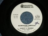 画像: SANTO & JOHNNY - MANHATTAN SPIRITUAL : THE WNADERING SEA( Ex++/Ex++ WOL )  1963 US AMERICA ORIGINAL "WHITE LABEL PROMO" Used 7" Single 
