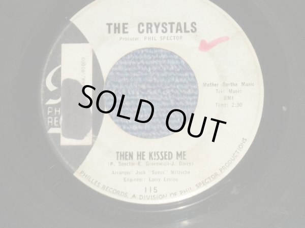 画像1: THE CRYSTALS - THEN HE KISSED ME ( VG+++/VG+++ STOL, WOL) / 1963 US AMERICA ORIGINAL 1st Press "BLUE LABEL"  Used 7" SINGLE 