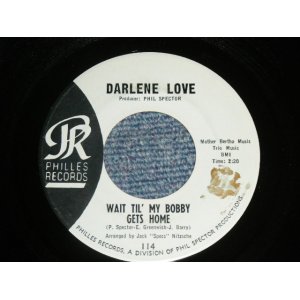 画像: DARLENE LOVE - A) WAIT TIL' MY BOBBY GETS HOME  B) TAKE IT FROM ME (Ex+++/Ex+++ "NR" STAMP) / 1963 US AMERICA  ORIGINAL "BLUE LABEL" Used 7" SINGLE 