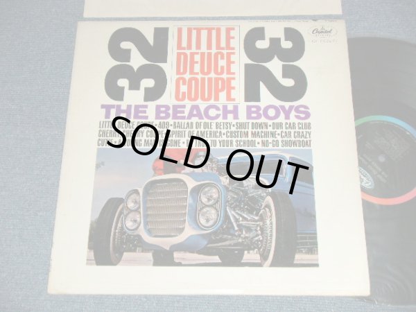 画像1: The BEACH BOYS - LITTLE DEUCE COUPE (Matrix # F3/F3 Hand Writing Style) ( Ex++/Ex++) / 1963 US AMERICA ORIGINAL "BLACK with RAINBOW Label" MONO Used LP