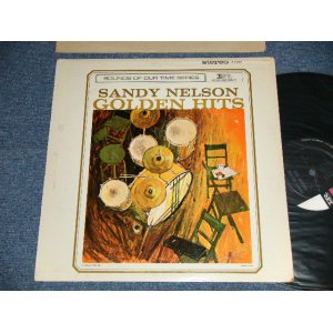 画像: SANDY NELSON - GOLDEN HITS (EX+/Ex+ EDSP)  / 1964 Version US AMERICA  2nd Press "BLACK with PINK& WHITE label" STEREO Used  LP 