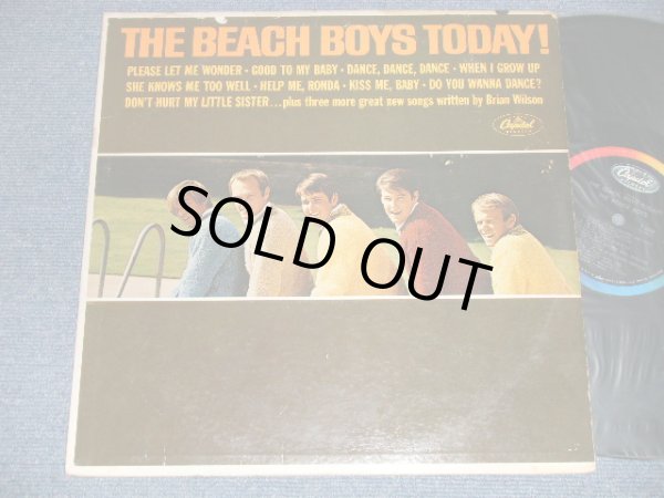 画像1: The BEACH BOYS - THE BEACH BOYS TODAY (Matrix " F-5/G-6) (Ex+/Ex) /1965 US AMERICA ORIGINAL 1st Press "BLACK with RAINBOW Label" MONO Used LP