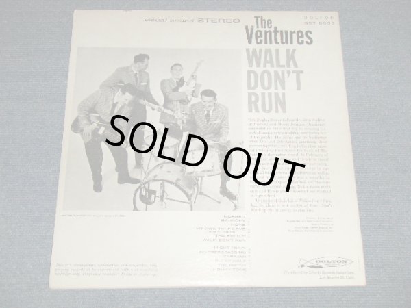 画像1: THE VENTURES - WALK DON'T RUN (Ex/Ex++) / 1960 US AMERICA ORIGINAL "PICTURE on BACK COVER" 2nd Press "TURQUOISE with SUNSET Los Angeles Address Label" STEREO Used LP 