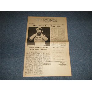 画像: The BEACH BOYS - "PET SOUNDS" FUN CLUB NEWS PAPER VOL.1 #2 / 1977 US AMERICA ORIGINAL Used NEWS PAPER 