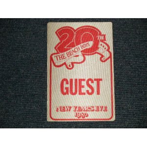 画像: The BEACH BOYS - 20TH ANNIVERSARY - NEW YEAR EVE BACK STAGE PASS : for 1980 TOUR PASS  (NEW) / 1980 US AMERICA ORIGINAL "BRAND NEW" FLYER Set 