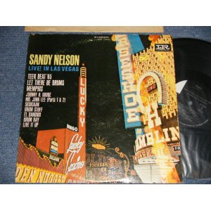 画像: SANDY NELSON (With JERRY McGEE on Guitar) - LIVE IN LAS VEGAS (BLACK with PINK & WHITE  label)(Ex++/Ex+) / 1964 US AMERICA ORIGINAL STEREO Used  LP 