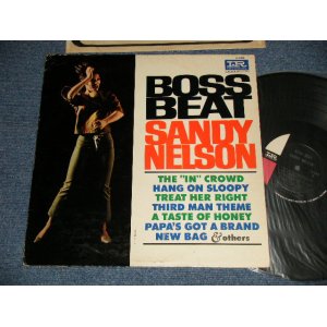 画像: SANDY NELSON - BOSS BEAT (Ex+/Ex++ Looks:Ex, Ex+++ ) / 1965 US AMERICA ORIGINAL "BLACK With PINK & WHIET Label"  MONO Used LP