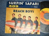 画像: The BEACH BOYS -A)SURFIN' SAFARI  B) 409(GLOSSY PS) (Ex++/Ex+++) / 1962 US AMERICA Original Used 7"Single With PICTURE SLEEVE 