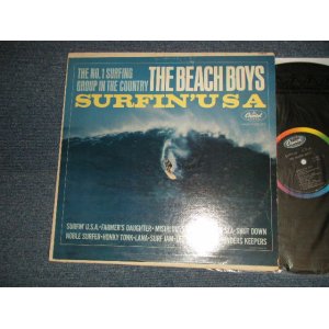 画像: The BEACH BOYS - SURFIN' USA (MATRIX #A)T1-1890-P5  IAM(in TRIANGLE)  B)T2-1890-P5  IAM(in TRIANGLE)) Pressed By "SCRANTON Press IN PENSYLVANIA" (Ex+/VG+++ WOBC) / 1963 US AMERICA ORIGINAL 1st Press "BLACK with Rainbow Label" MONO Used LP