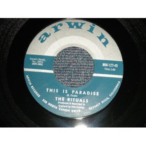 画像: The RITUALS  (BRUCE JOHNSTON & TERRY MELCHER Works)  - A)THIS IS PARADISE   B)GONE (MINT/MINT)  / 1964 US AMERICA ORIGINAL Used 7" Single