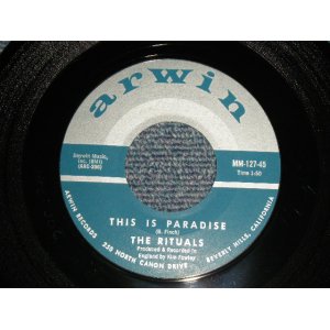 画像: The RITUALS  (BRUCE JOHNSTON & TERRY MELCHER Works)  - A)THIS IS PARADISE   B)GONE (MINT-/MINT-)  / 1964 US AMERICA ORIGINAL Used 7" Single